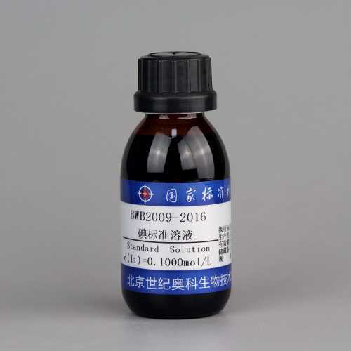 Iodine titration solution — c(1/2I₂)=0.1006mol/L c(I₂)=0.05030mol/L(ChP), 100mL
