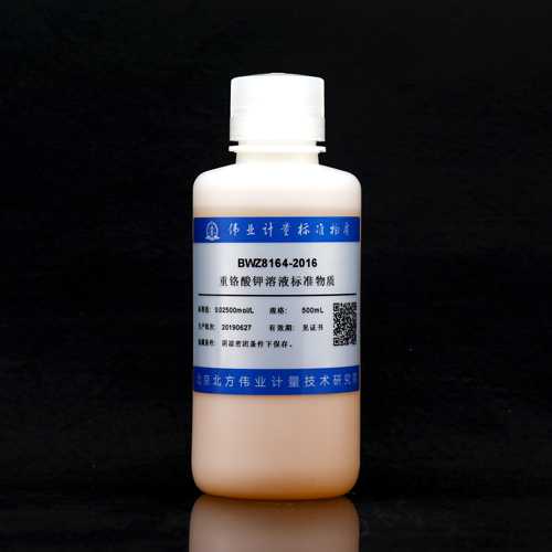 Potassium dichromate titration solution — c(1/6K2Cr2O7)=0.02509mol/L c(K2Cr2O7)=0.004182mol/L(ChP), 500mL