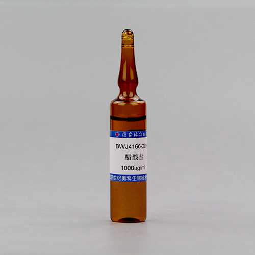 Acetate standard solution — 1000μg/mL, 20mL