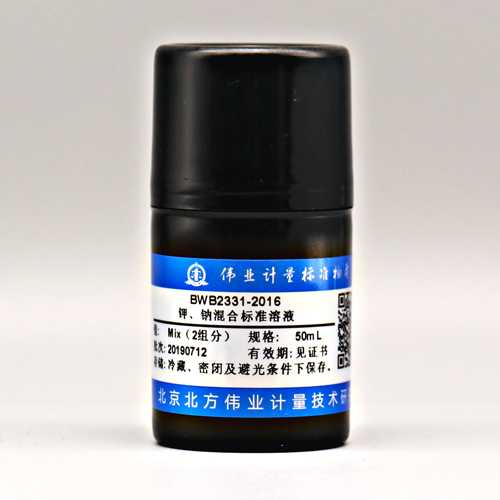 K、Na in water — 1000μg/mL, 50mL