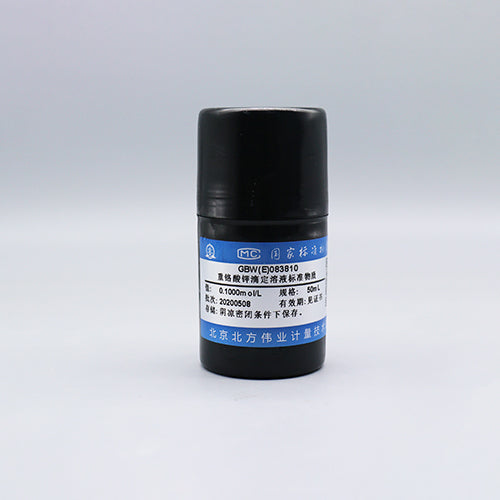 Potassium dichromate titration solution — c(1/6K2Cr2O7)=0.1001mol/L c(K2Cr2O7)=0.01668mol/L(ChP), 50mL