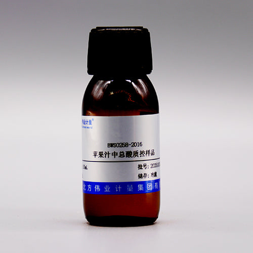 Total acid quality control in apple juice — 3.67g/kg, 30mL